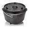 Petromax Cast Iron Dutch Oven for Cooking or Baking Outdoors Over a Campfire or in the Home Kitchen, Pre-Seasoned Cookware Conducts Heat Evenly, 3 Legs